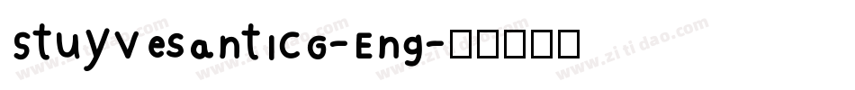 StuyvesantICG-Eng字体转换