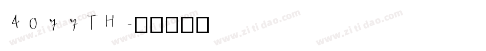 4077TH字体转换