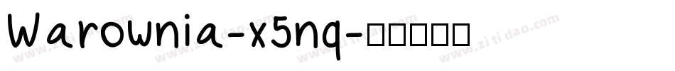 Warownia-x5nq字体转换