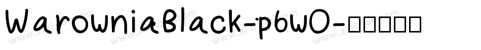 WarowniaBlack-p6wO字体转换