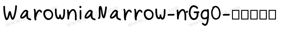 WarowniaNarrow-nGg0字体转换