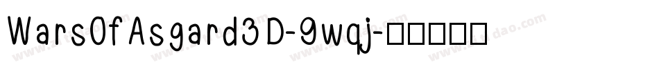 WarsOfAsgard3D-9wqj字体转换