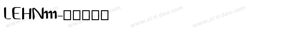 LEHN111字体转换