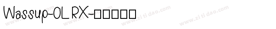 Wassup-0LRX字体转换