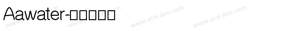 Aawater字体转换