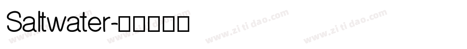 Saltwater字体转换