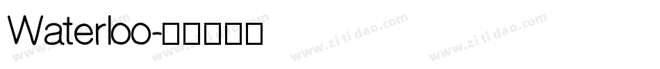 Waterloo字体转换