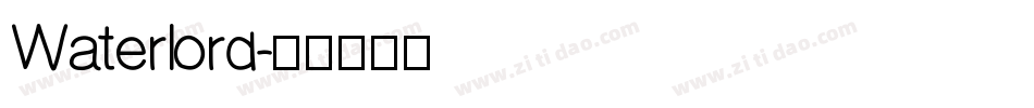 Waterlord字体转换