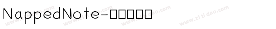 NappedNote字体转换