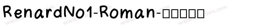RenardNo1-Roman字体转换