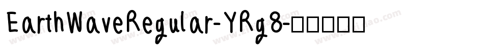 EarthWaveRegular-YRg8字体转换