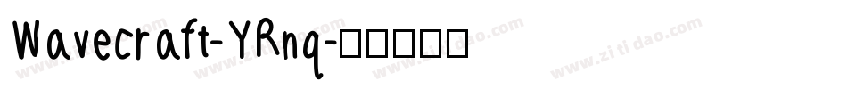 Wavecraft-YRnq字体转换