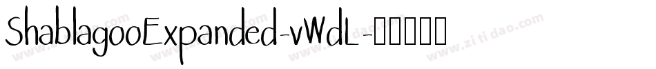 ShablagooExpanded-vWdL字体转换