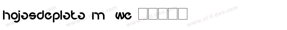 HojasDePlata-M5We字体转换