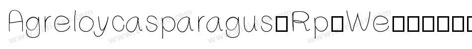 Agreloycasparagus-Rp9We字体转换