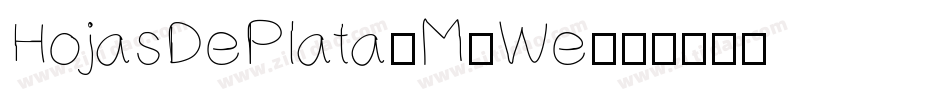 HojasDePlata-M5We字体转换