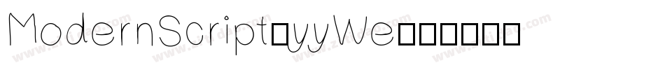 ModernScript-yyWe字体转换