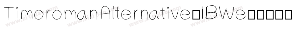 TimoromanAlternative-lBWe字体转换