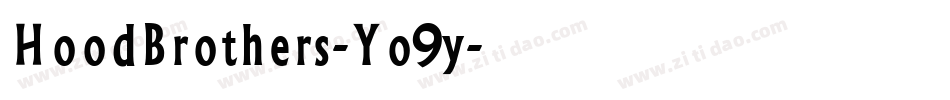 HoodBrothers-Yo9y字体转换