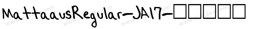 MattaausRegular-JAl7字体转换