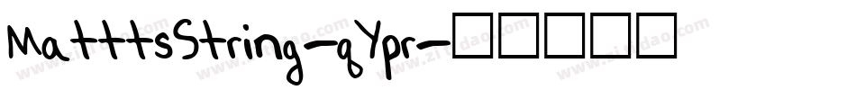 MatttsString-qYpr字体转换