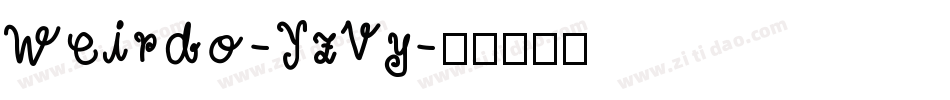 Weirdo-YzVy字体转换