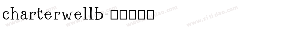 charterwellb字体转换