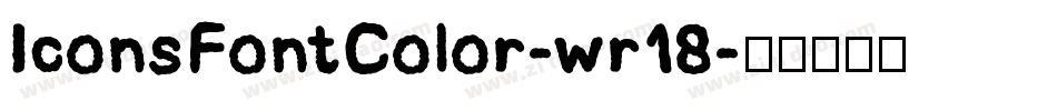 IconsFontColor-wr18字体转换