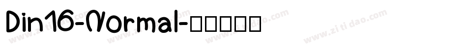 Din16-Normal字体转换