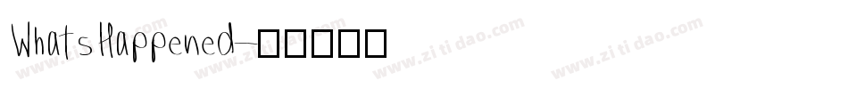 WhatsHappened字体转换
