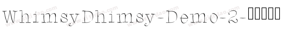 WhimsyDhimsy-Demo-2字体转换