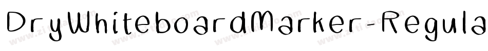 DryWhiteboardMarker-Regular字体转换