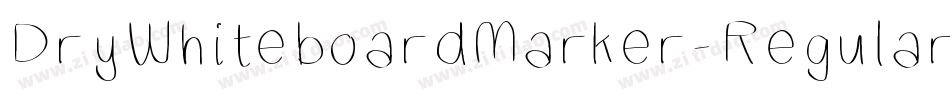DryWhiteboardMarker-Regular字体转换