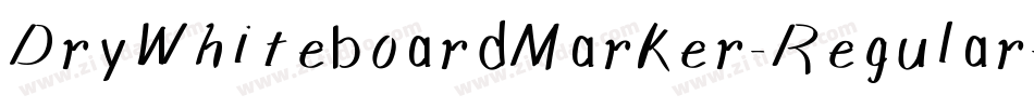 DryWhiteboardMarker-Regular字体转换