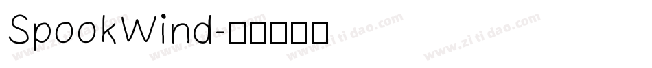 SpookWind字体转换