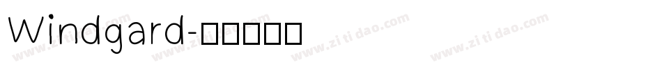 Windgard字体转换
