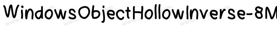 WindowsObjectHollowInverse-8Mey2字体转换