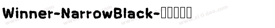 Winner-NarrowBlack字体转换