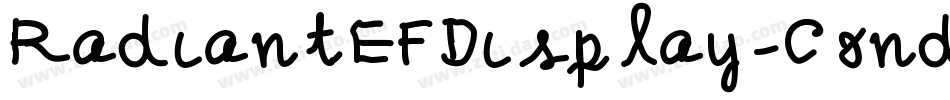 RadiantEFDisplay-CondNo4字体转换