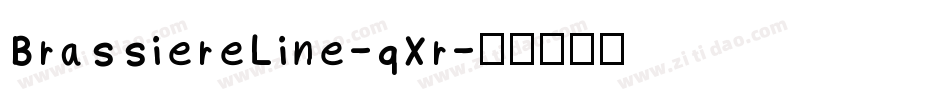 BrassiereLine-qXr字体转换