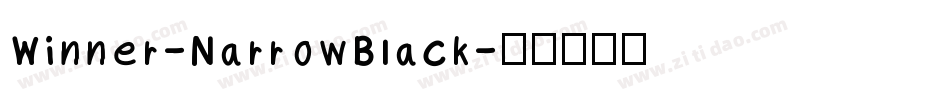 Winner-NarrowBlack字体转换