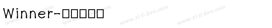 Winner字体转换