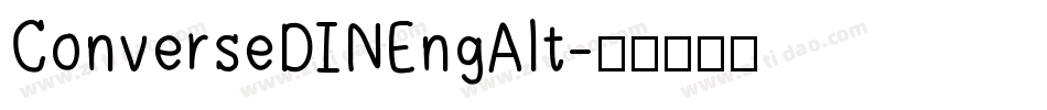 ConverseDINEngAlt字体转换