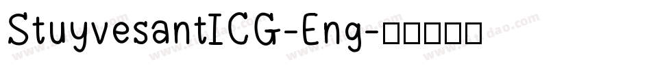 StuyvesantICG-Eng字体转换