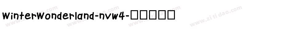 WinterWonderland-nvw4字体转换