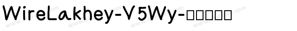 WireLakhey-V5Wy字体转换