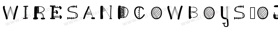 WiresAndCowboys-OJo6字体转换