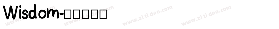 Wisdom字体转换