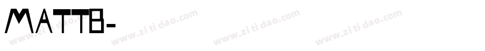 MattB字体转换