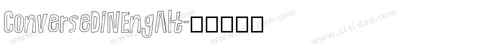 ConverseDINEngAlt字体转换